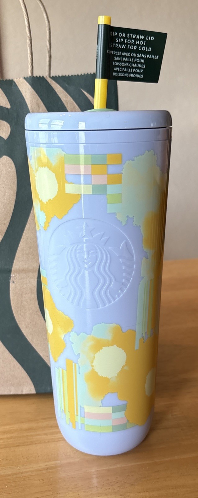 NEW 2025 Starbucks Spring Siren Mermaid Logo Pastel Spring Venti Tumbler & Straw
