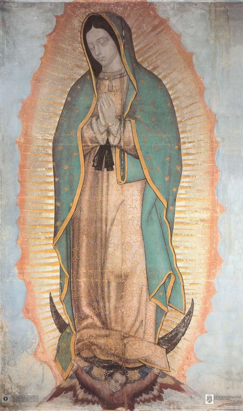 Our Lady of Guadalupe on Rolled Museum Canvas 24″x36″, Religious Realism