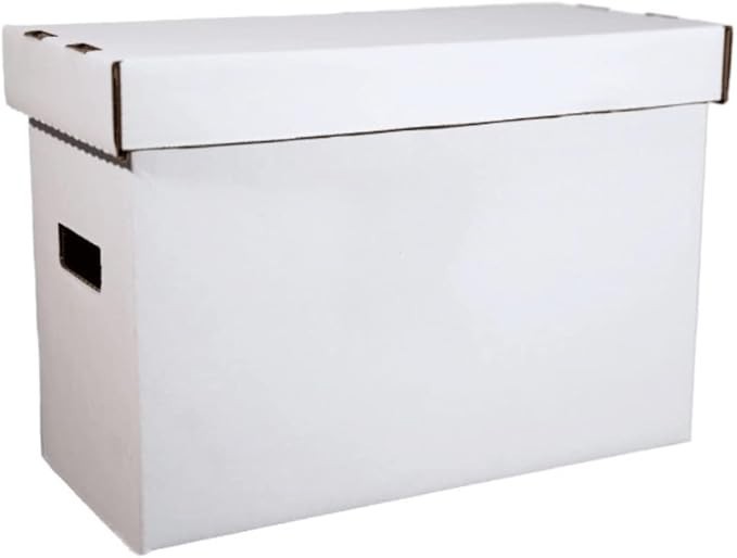 3 Pack • Short Comic Book Storage Boxes Cardboard Cases • Woodhaven Trading Firm