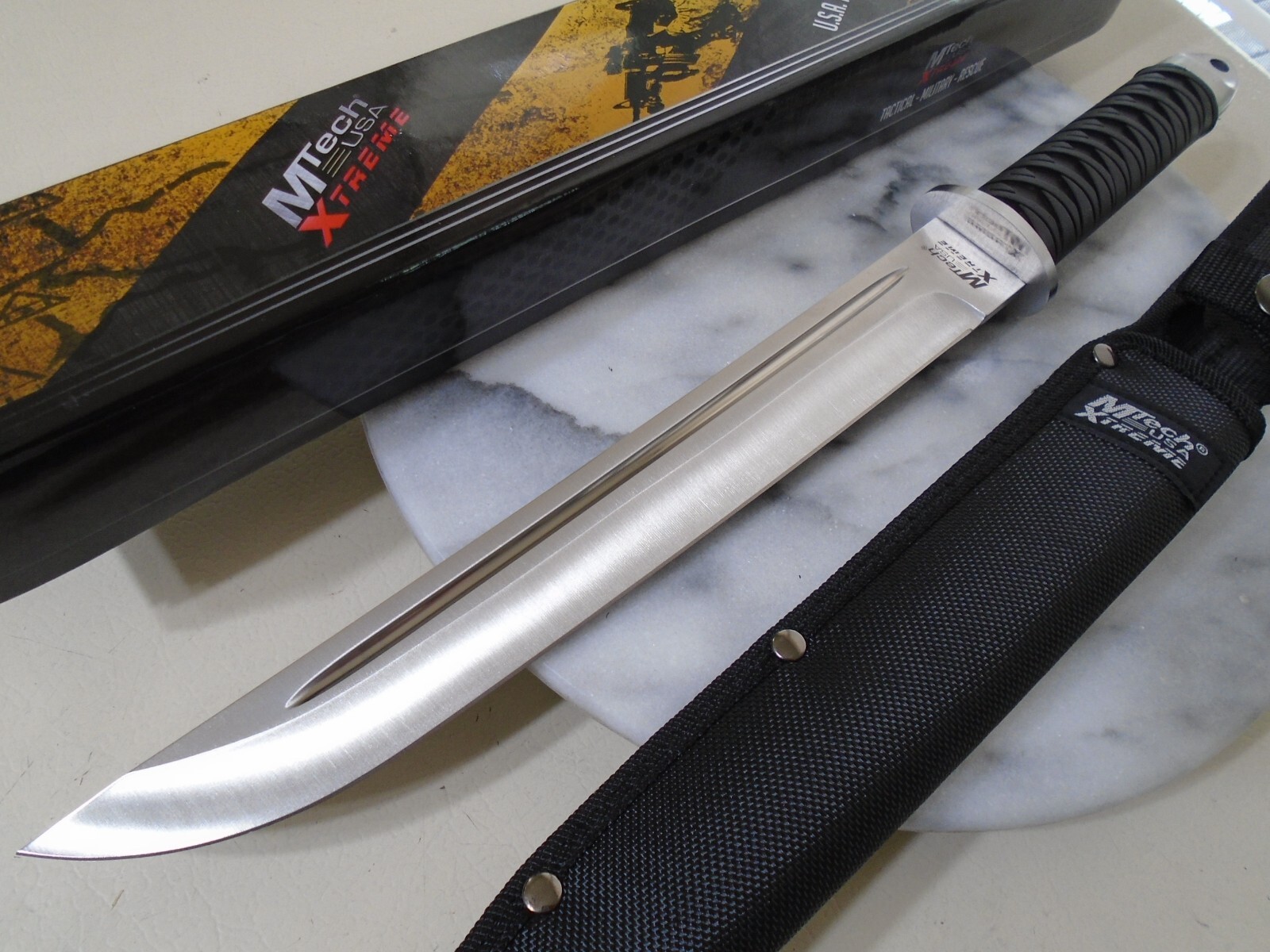 Mtech Xtreme Ninja Tanto Fixed Blade Knife Short Sword Full Tang MX-8130 16.50″