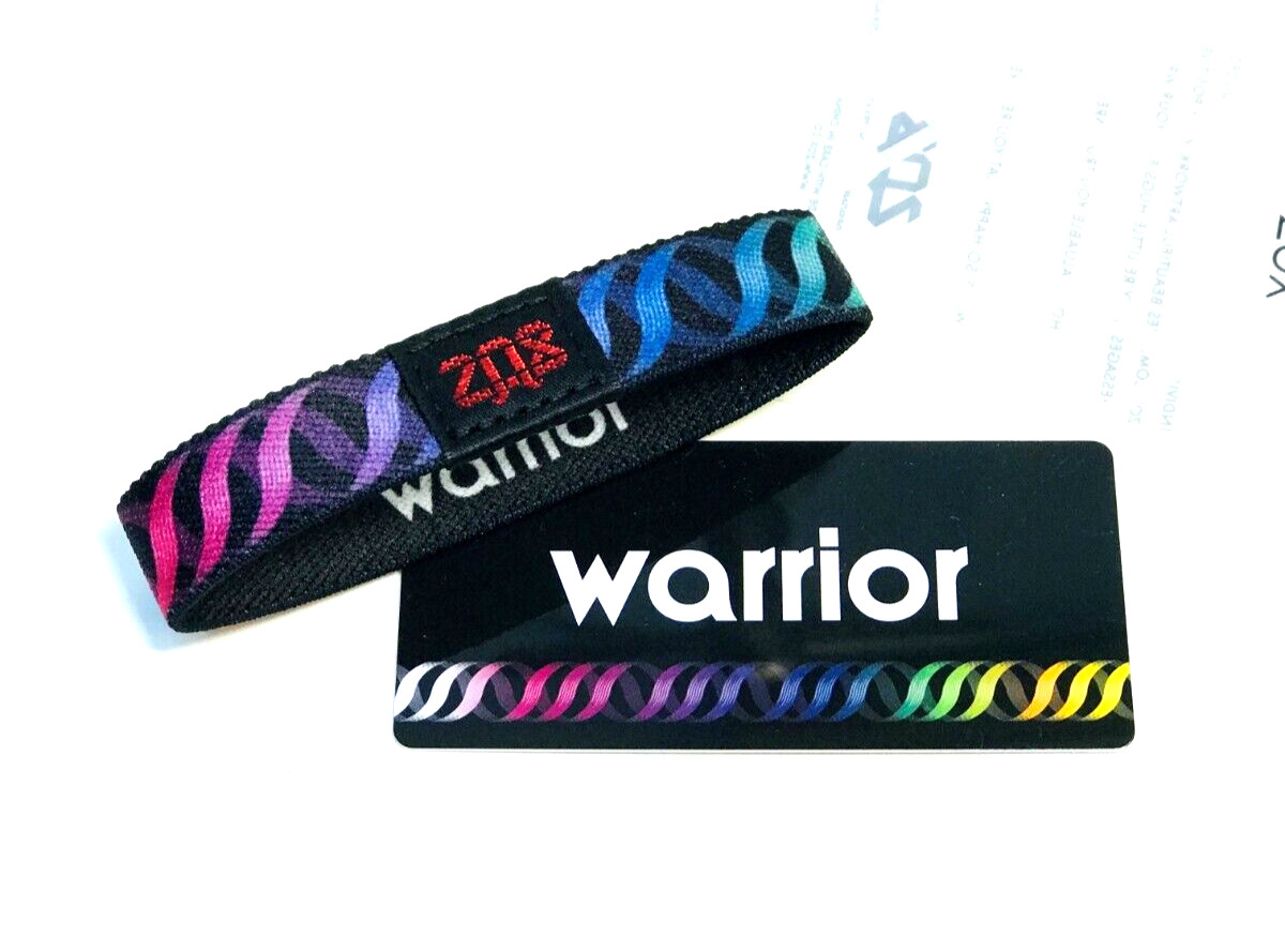 ZOX **WARRIOR** Silver Small Single Wristband w/Card