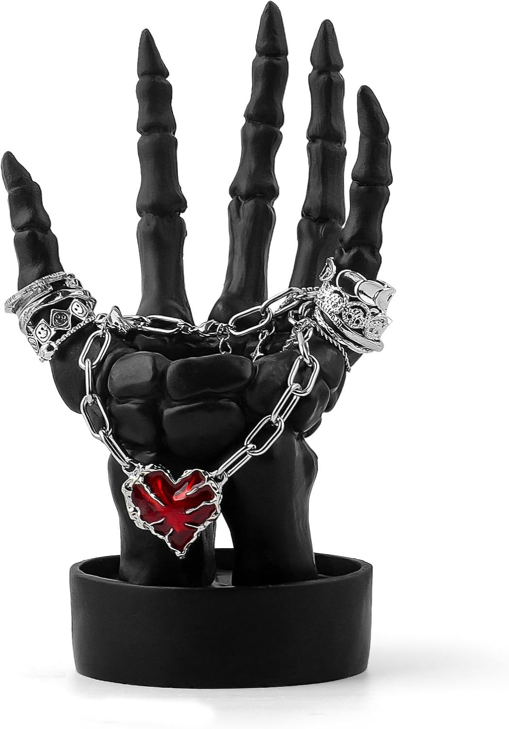 Skeleton Hand Gothic Gaming Desk Accessories Resin Jewelry and Tealight Candle S