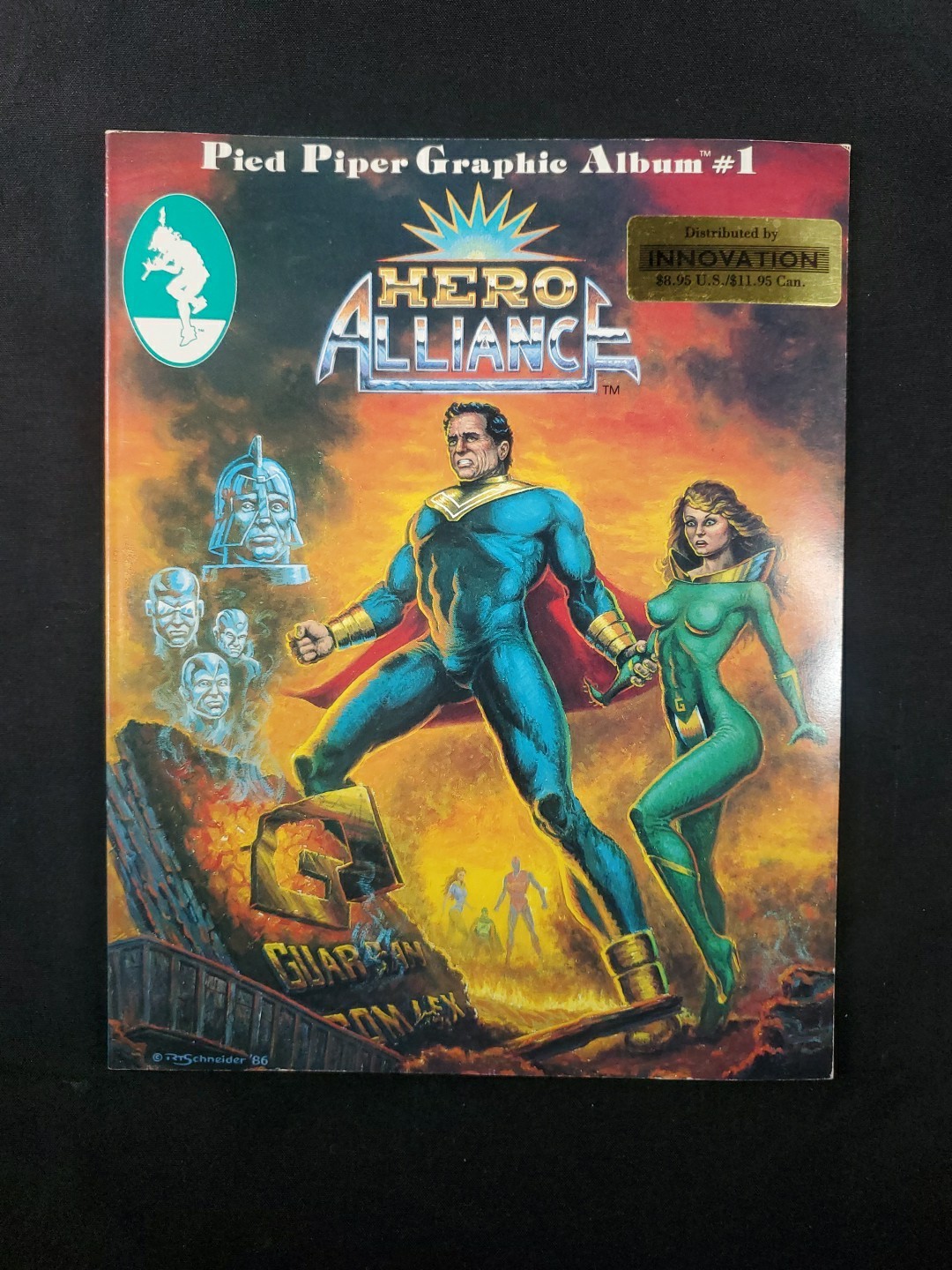 Hero Alliance Pied Piper Graphic Album #1 1986 1st Print Comic Book Innovation *