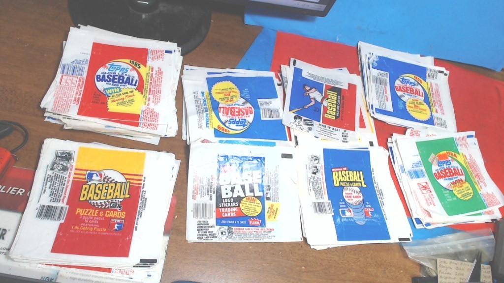 Vintage- Gum & Card- Wax Wrappers- 200+ Topps-Donruss & Fleer 1984 to 1989