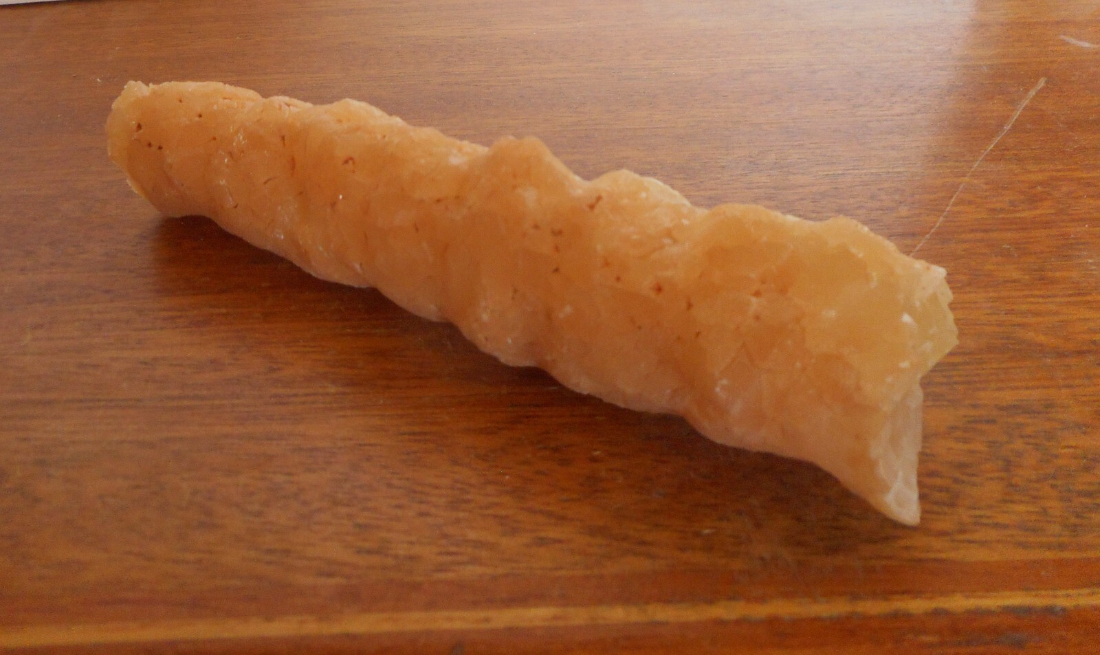 Stalactite, Calcite, Natural Crystal Specimen, 6.5 in long, 1.5 in diameter