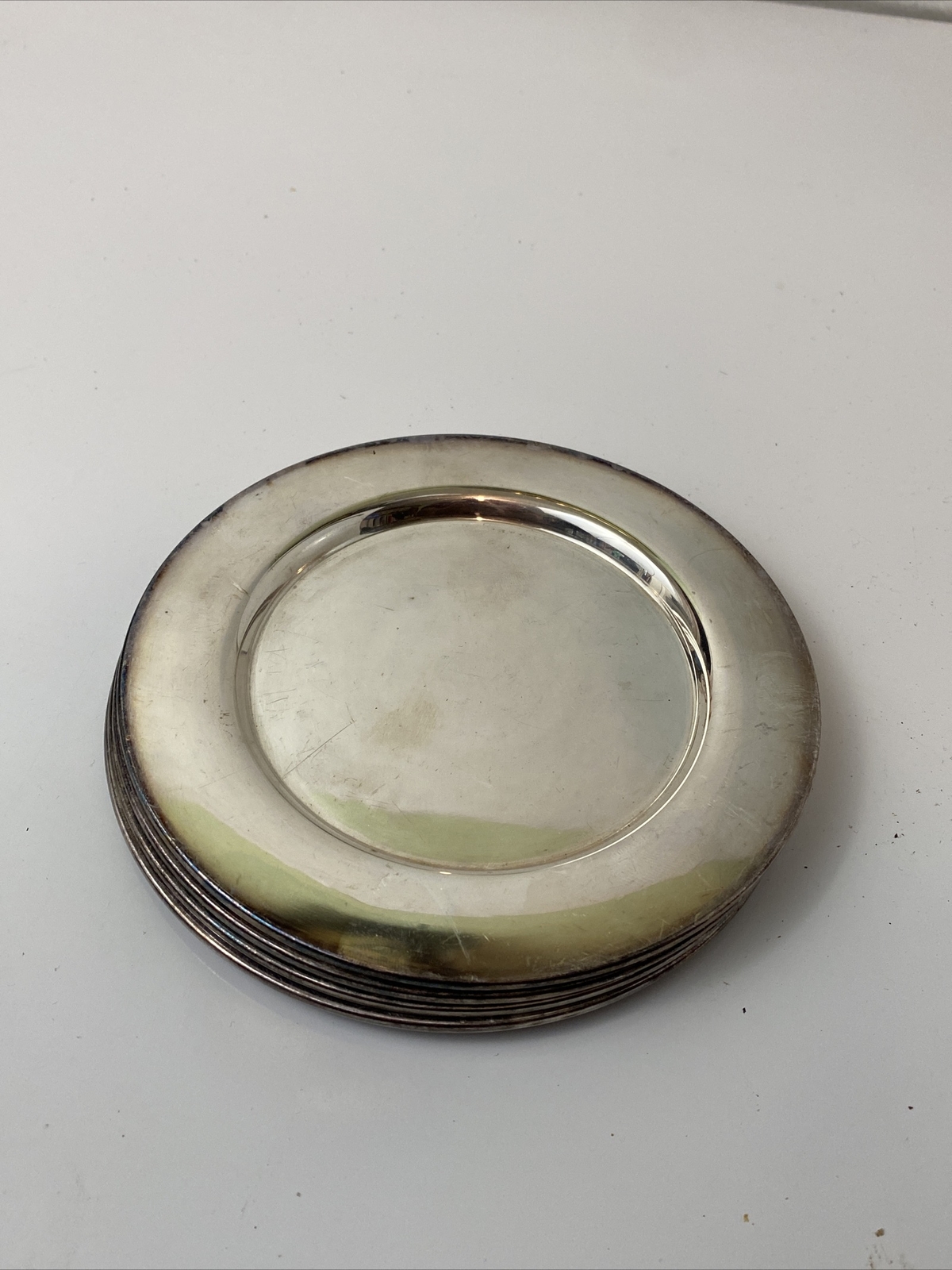 Oneida Silversmith Silver Plate Salad Plates 6”Lot of 4