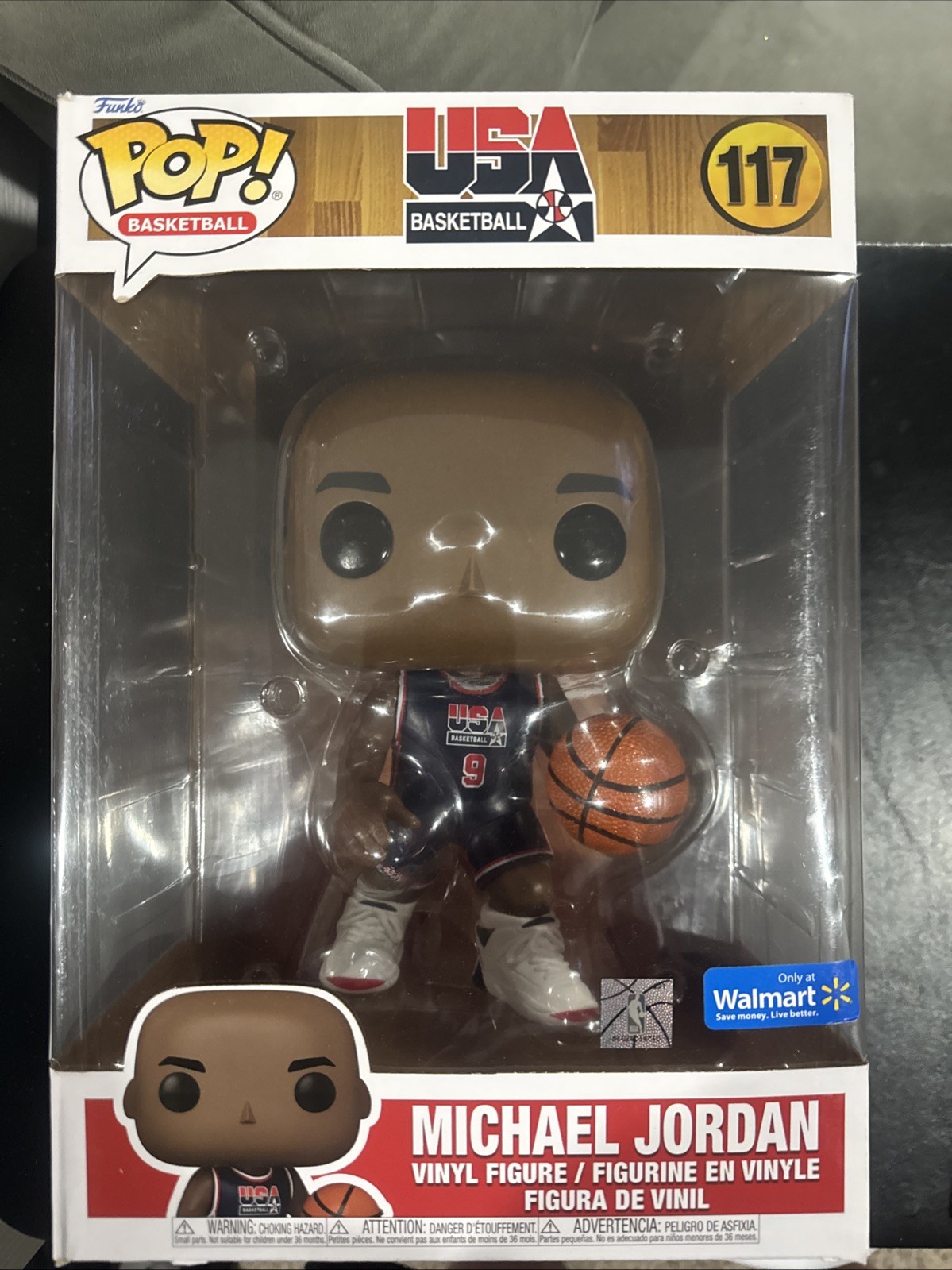 Funko Pop Jumbo 10in: Michael Jordan #117 Team USA (Walmart Exclusive)