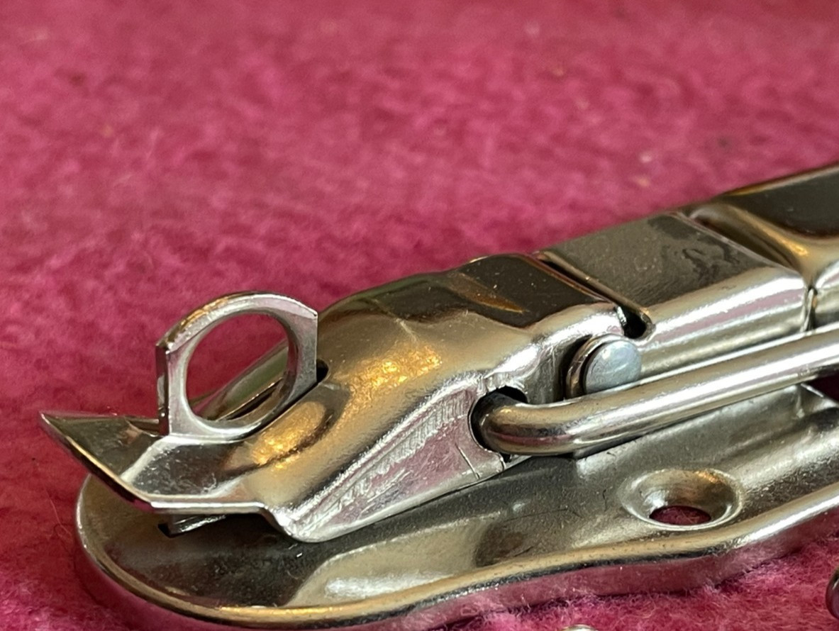 3″ nickel drawbolt latch w/ padlock loop for tool box machinist chest briefcase