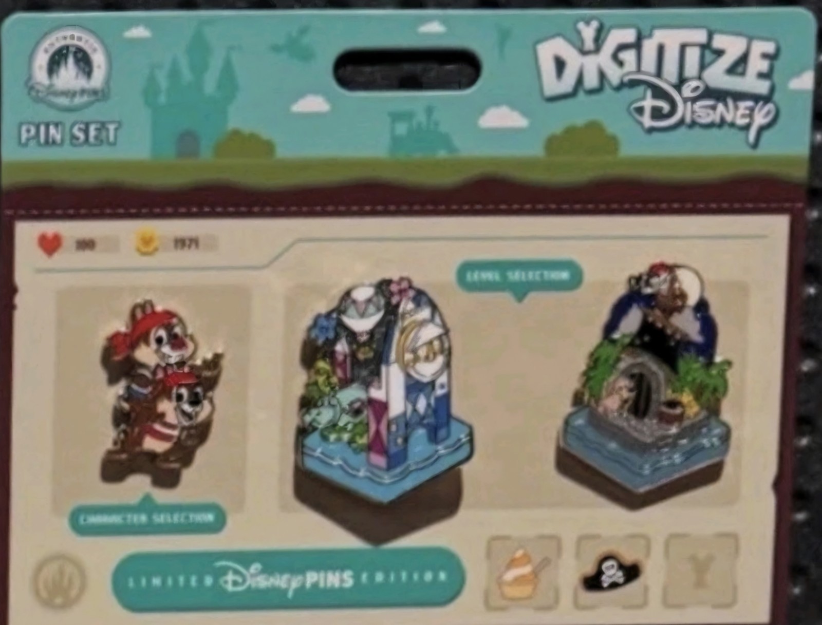 2026 Digitize Disney 3 Pin set Pirates, It’s a Small World, Chip & Dale LE 3000