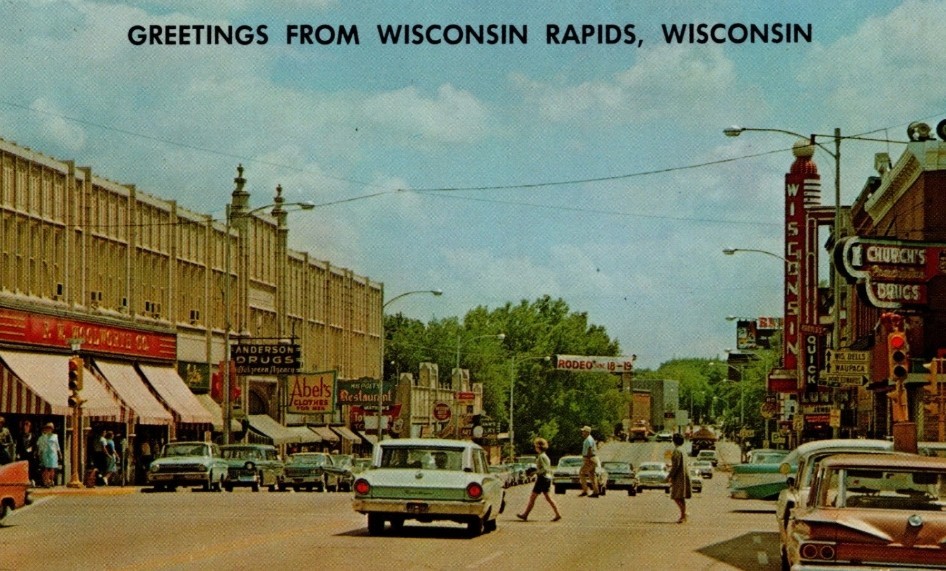 Wisconsin Rapids Wisconsin 1960’s Fridge Magnet