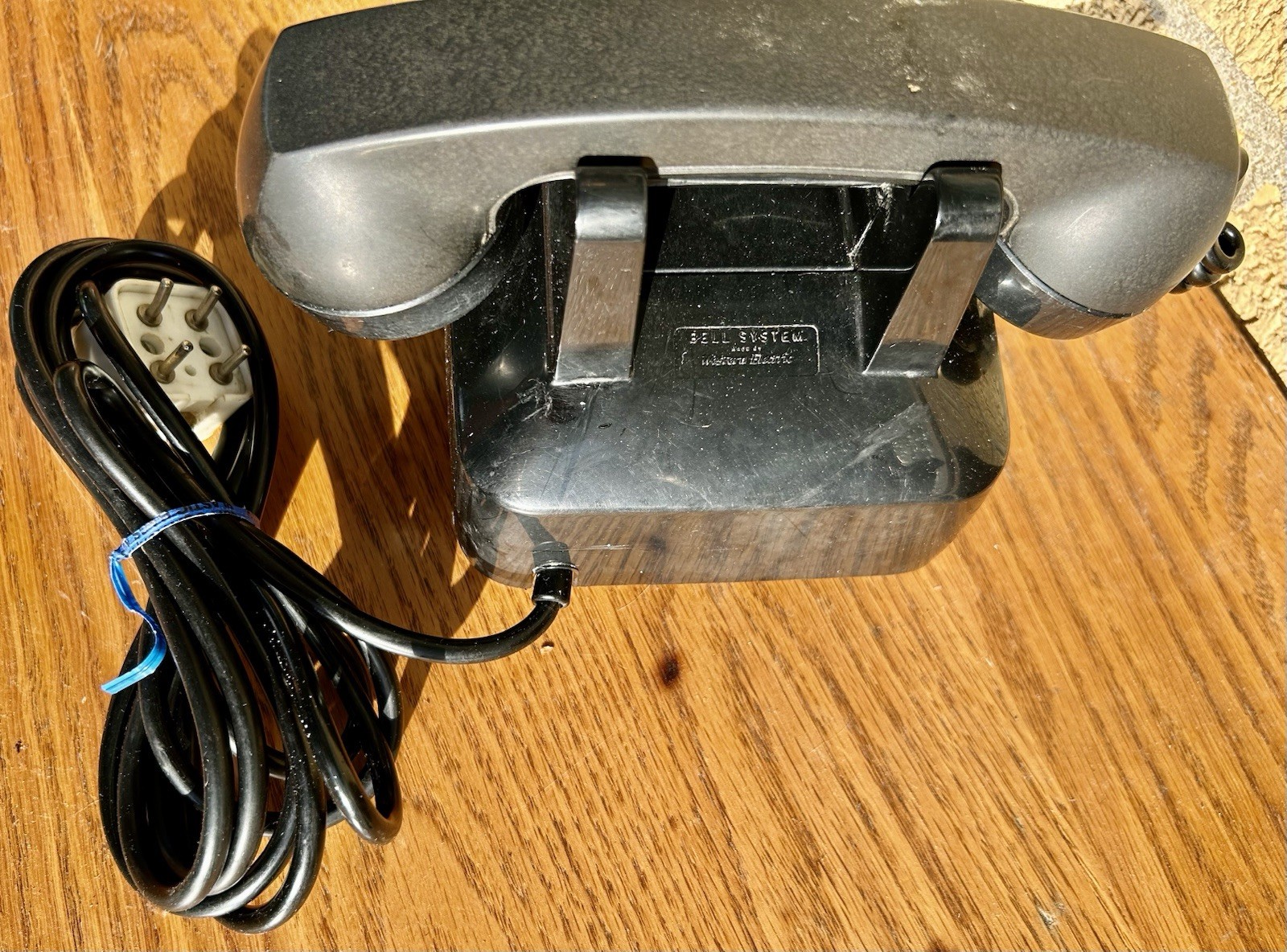 Retro Mid Century Modern 1950’s 1960’s Era Rotary Dial Black Desk Top Telephone.