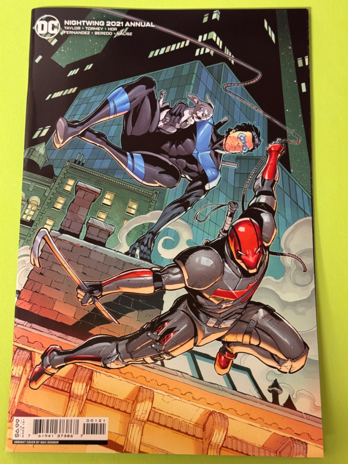 NIGHTWING 2021 Annual Max Dunbar Red Hood Variant Cardstock Tom Taylor NM/NM+