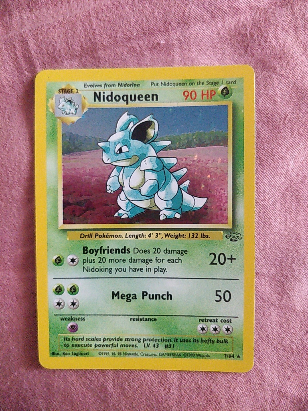 Pokémon TCG | Nidoqueen Jungle Card 23/64 Unlimited Rare Holo – NM / LP