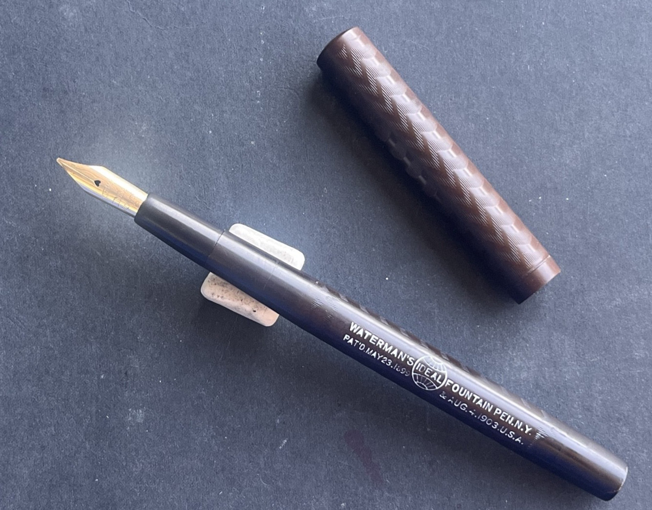 Waterman’s 12 BCHR Eye Dropper Fountain Pen, 14K Flexible nib, restored