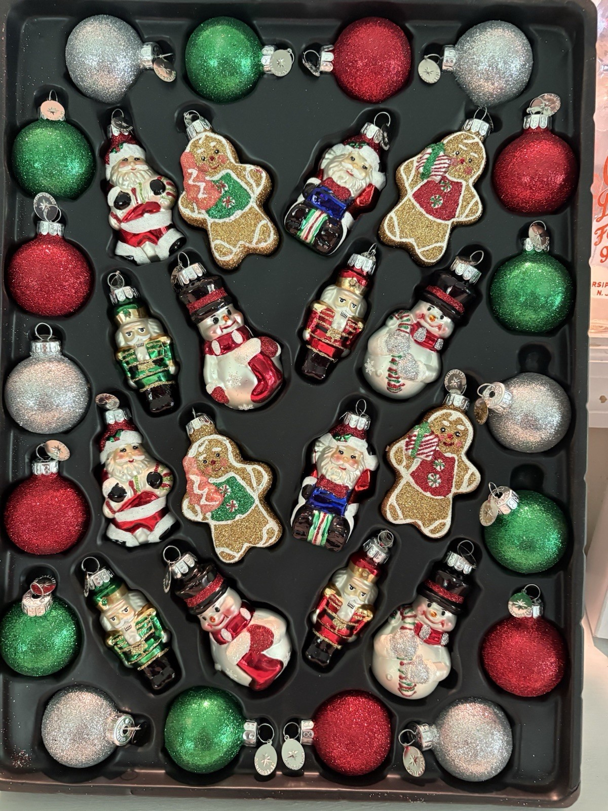 christopher radko christmas ornaments 34ct CBR mini figure set new NOS