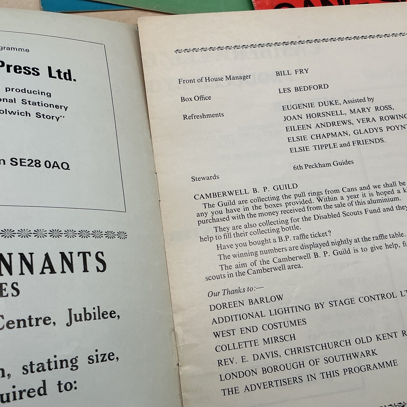 Camberwell Scouts Gang Show Programmes 7 From The 1970s