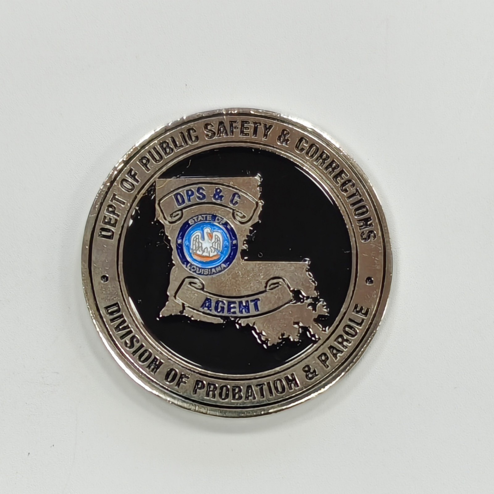 Louisiana DPS&C Covington District Thin Blue Line Challenge Coin 2#1
