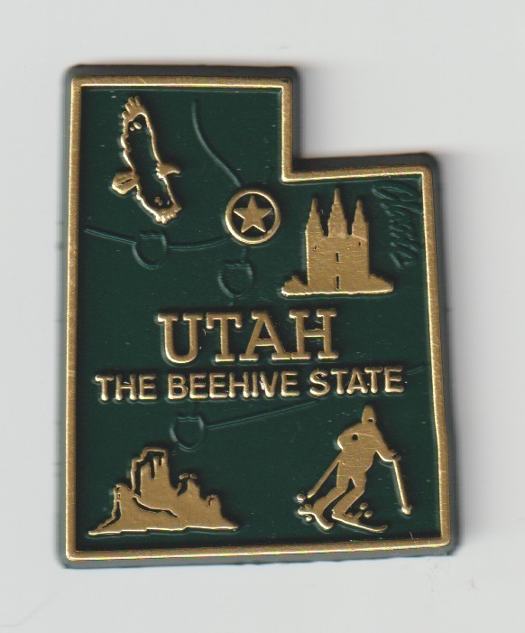 Utah Magnet by Classic Magnets, Approx. 1.8″ x 1.5″ FREE SHIPPING