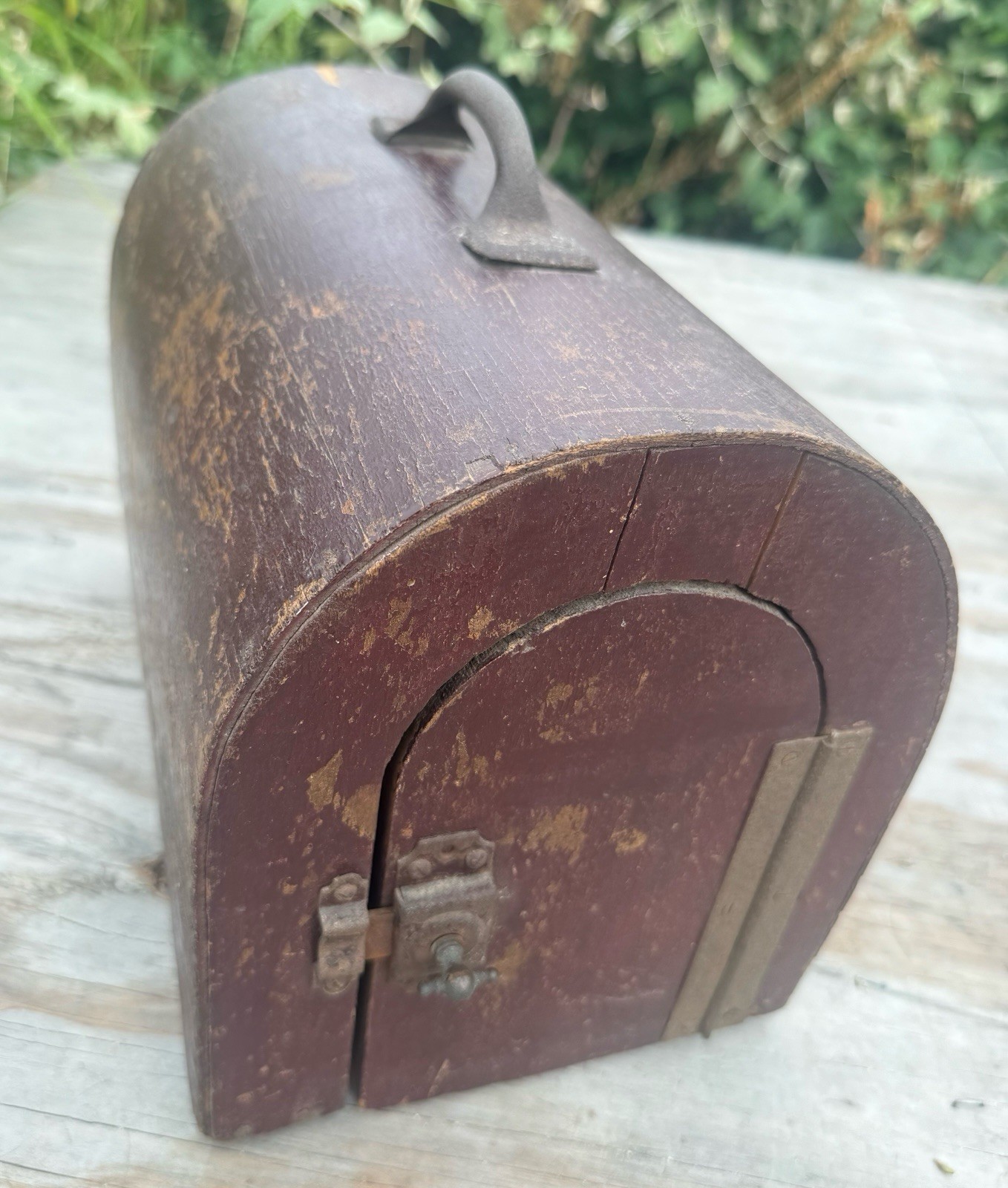 Racing Pigeon Antique Wooden Carrier Homing Pigeon Box Rare Vintage Patina