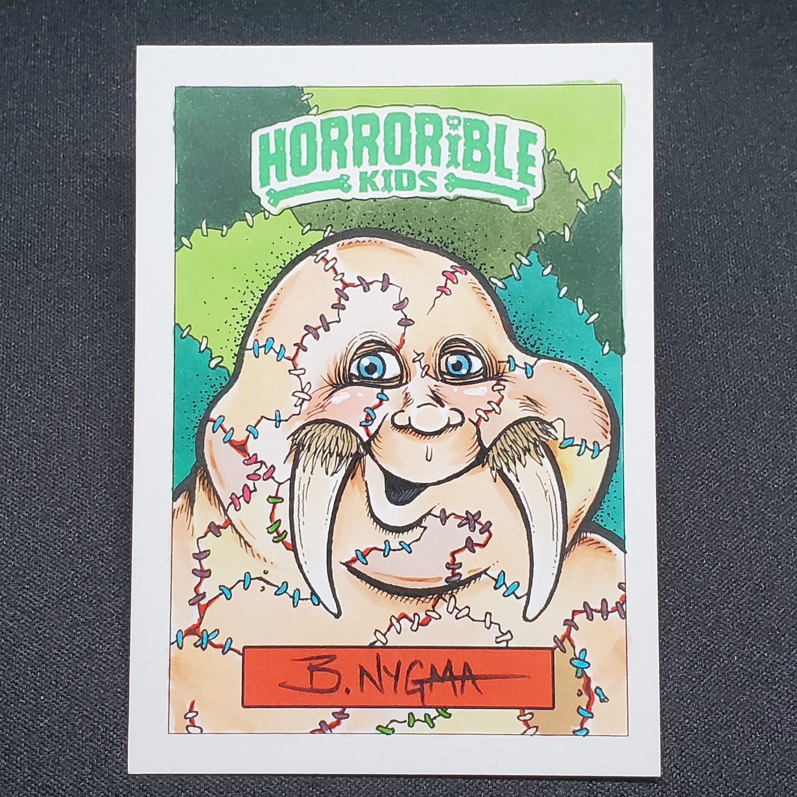 HORRORIBLE KIDS Series 9 Sketch Card B. Nygma 1/1 MARK PINGITORE