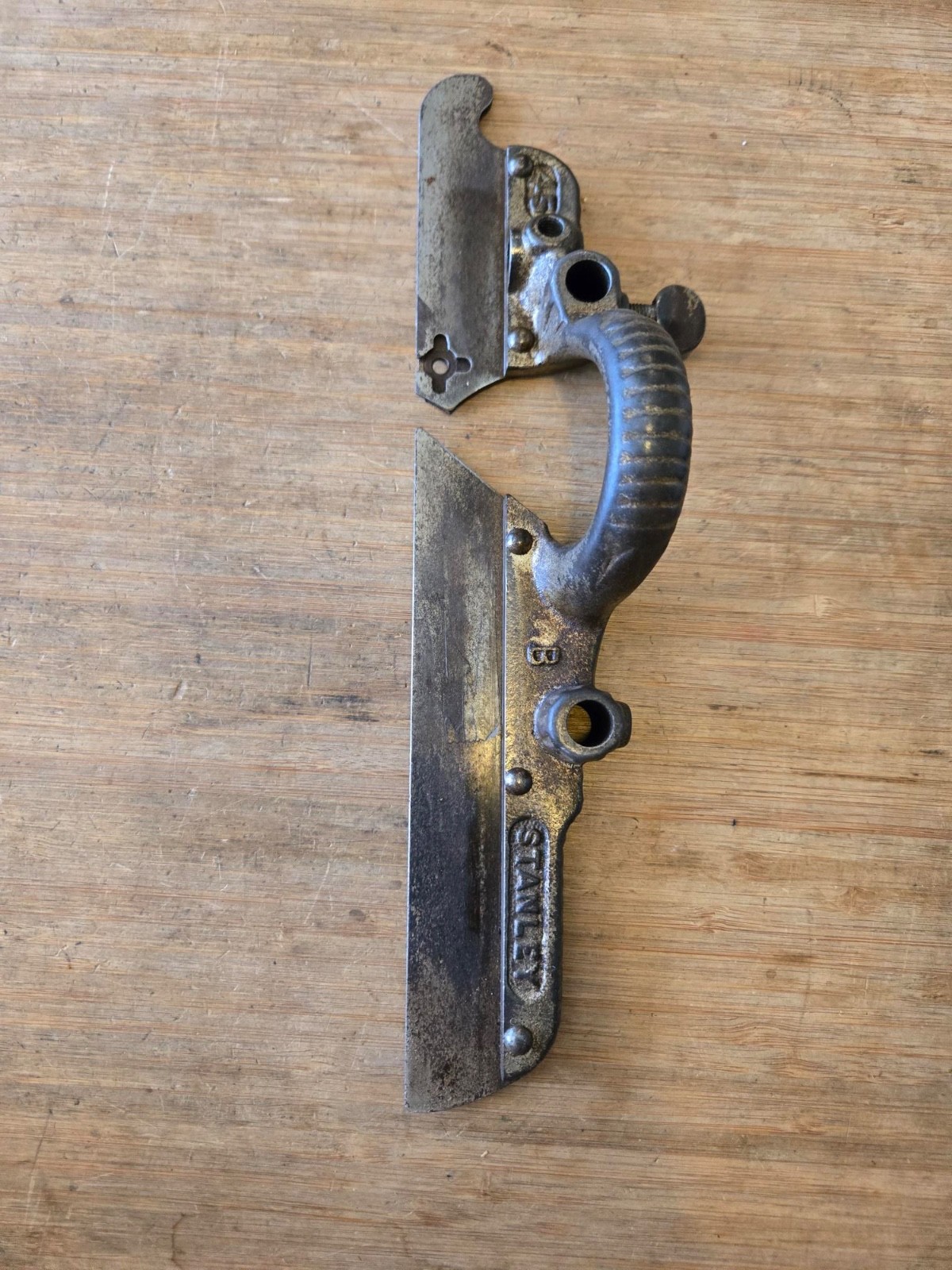 Antique Stanley No. 45 Combination Plane Fence with 1 screw – for restoration