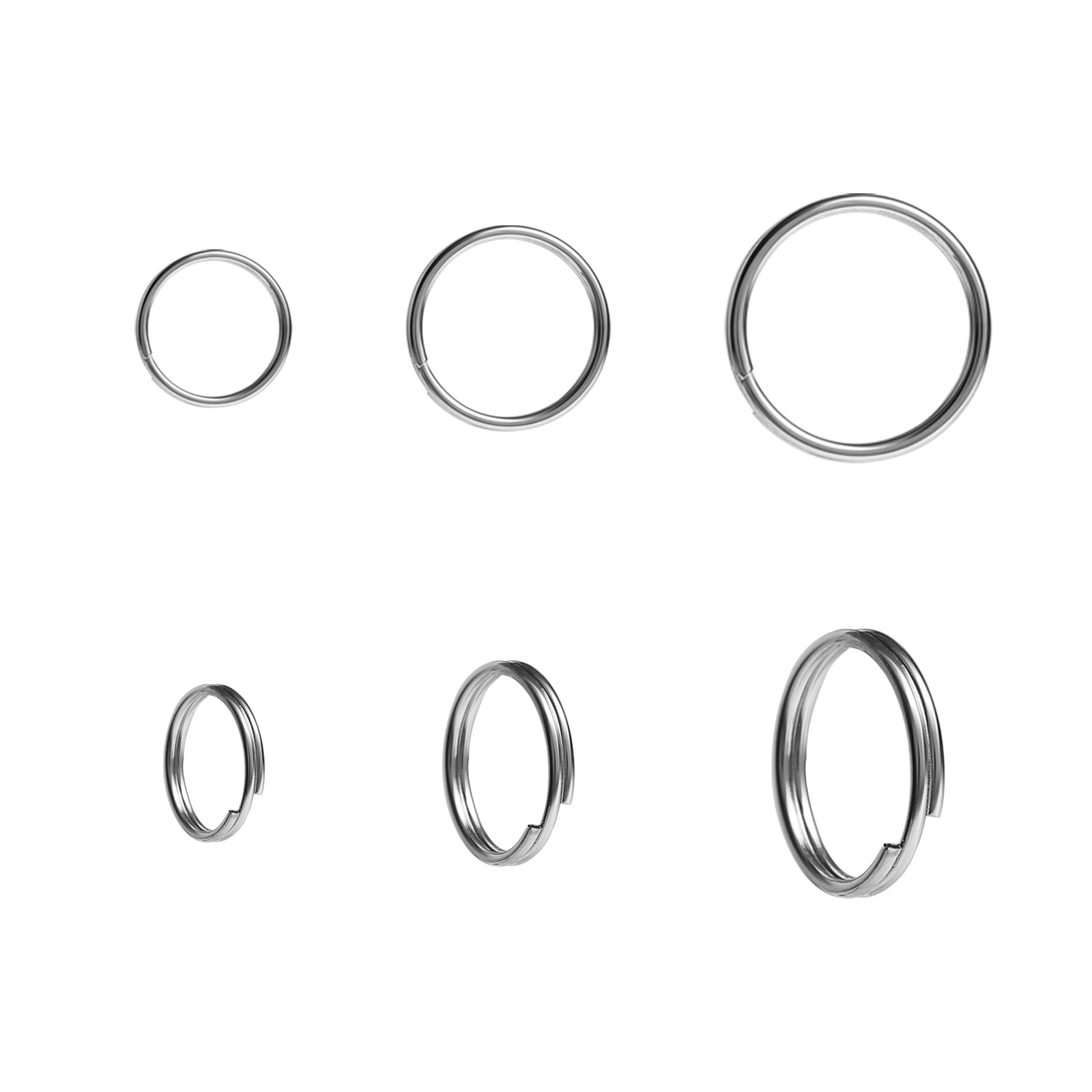 12mm Mini Split Jump Ring with Double Loops Small Round Metal Connectors