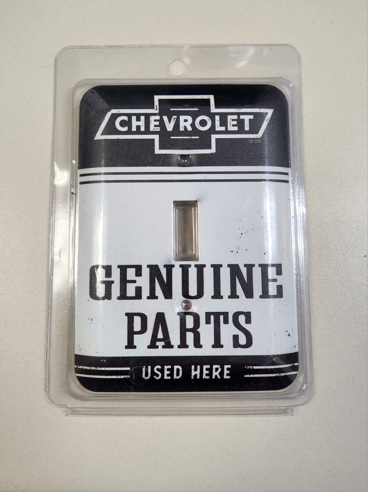 Chevrolet Genuine Parts Vintage Retro Chevy Man Cave Garage – Light Switch Cover