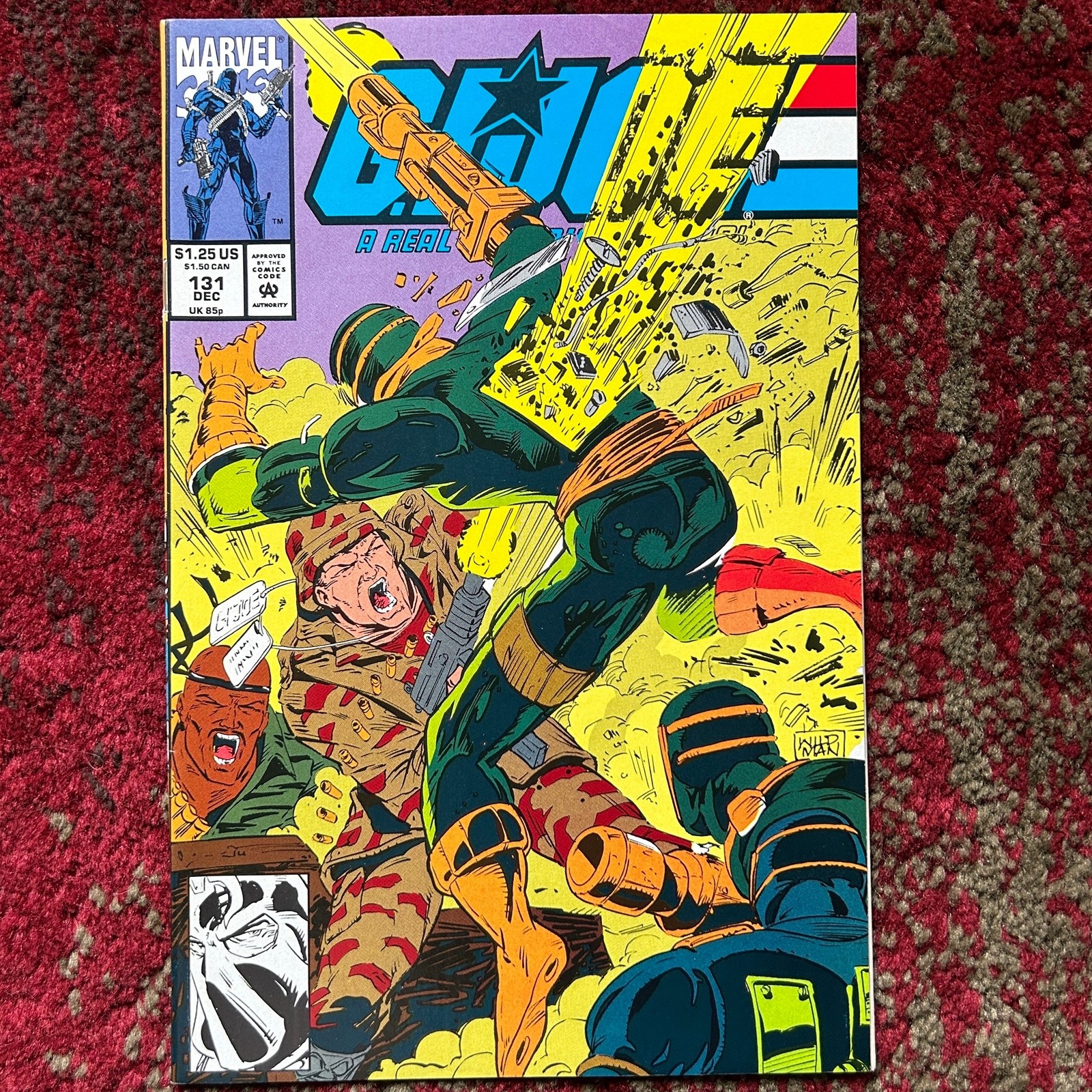 G.I. Joe #131 Andrew Wildman Cover Art Key Issue 1992 Marvel Comics Excellent