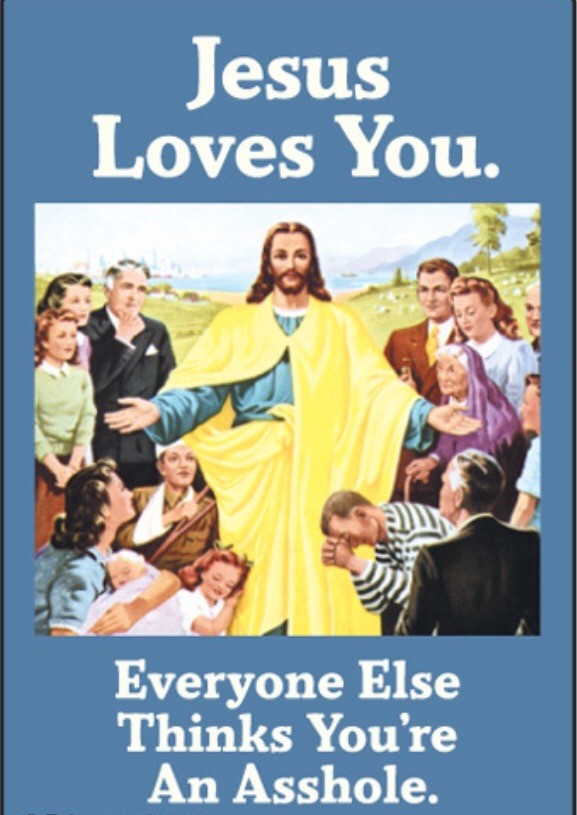 Jesus Loves You. Funny 2×3 Dishwasher Refrigerator Metal Magnet.