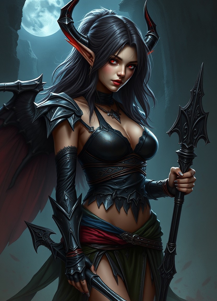 SEXY Fantasy Elf Warrior 4×6 Print Fantasy Art 062926-21