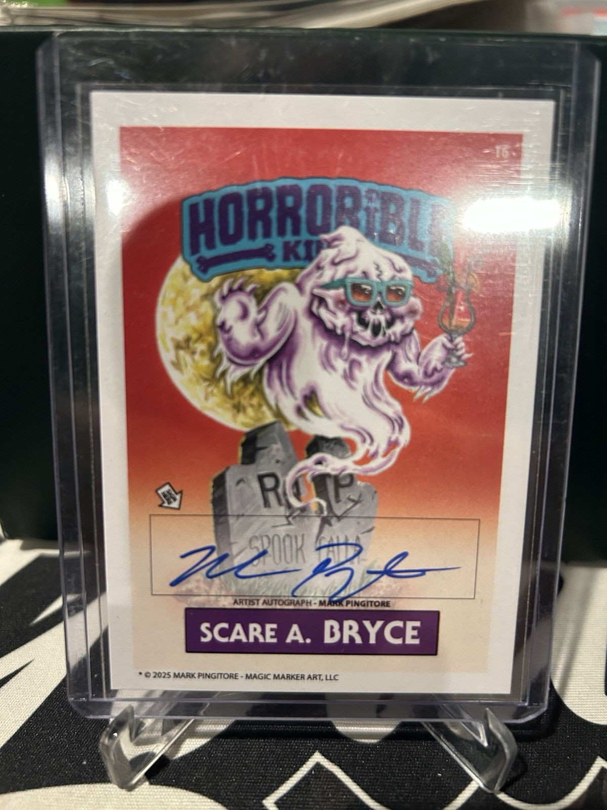 2025 HORRORIBLE KIDS SCARADISE SCARE A. BRYCE AUTO /500 MARK PINGITORE