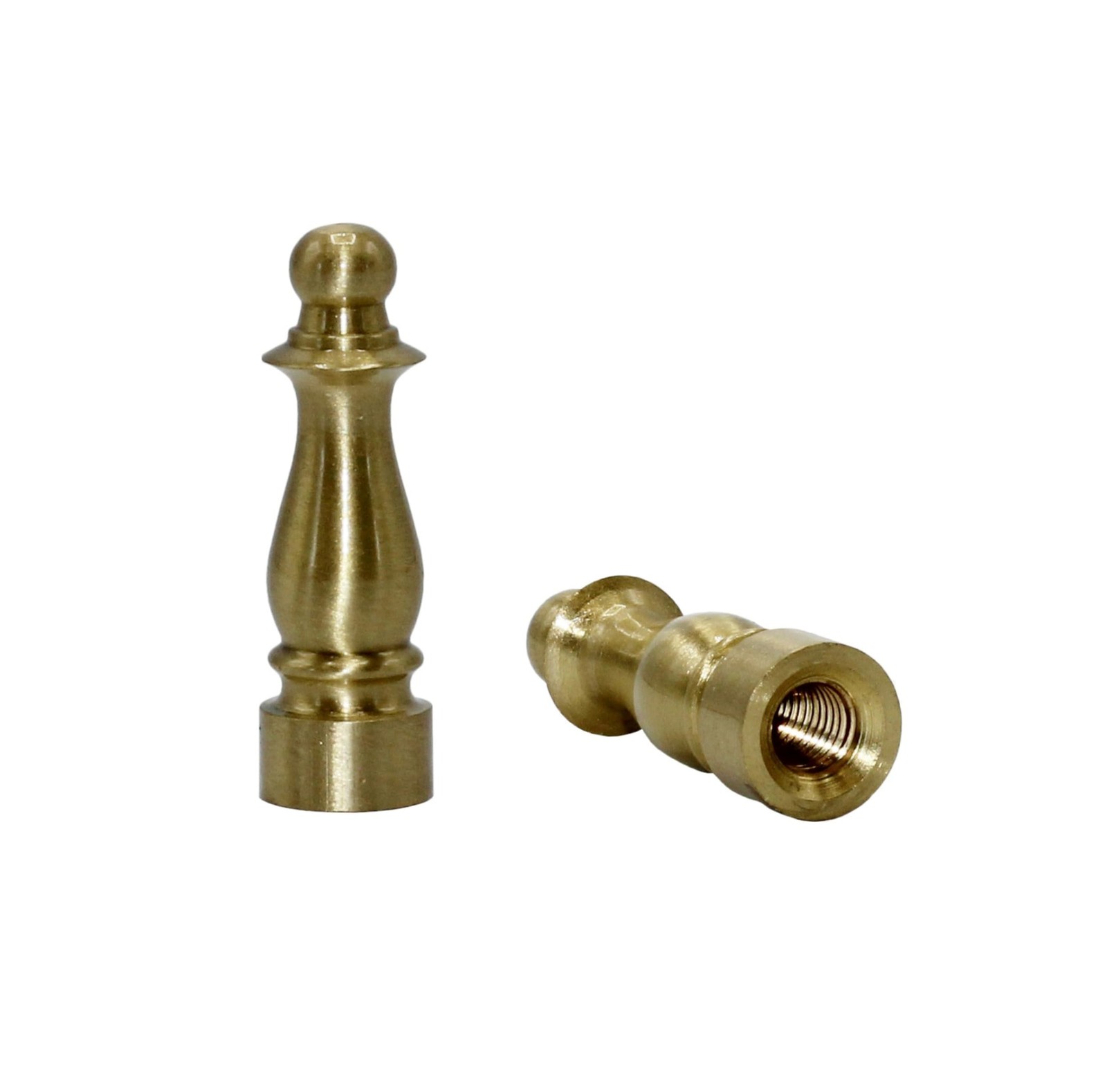 Creative Hobbies ELY1465 Solid Brass Finial for Lamp Shades 1.5 inches, Gold