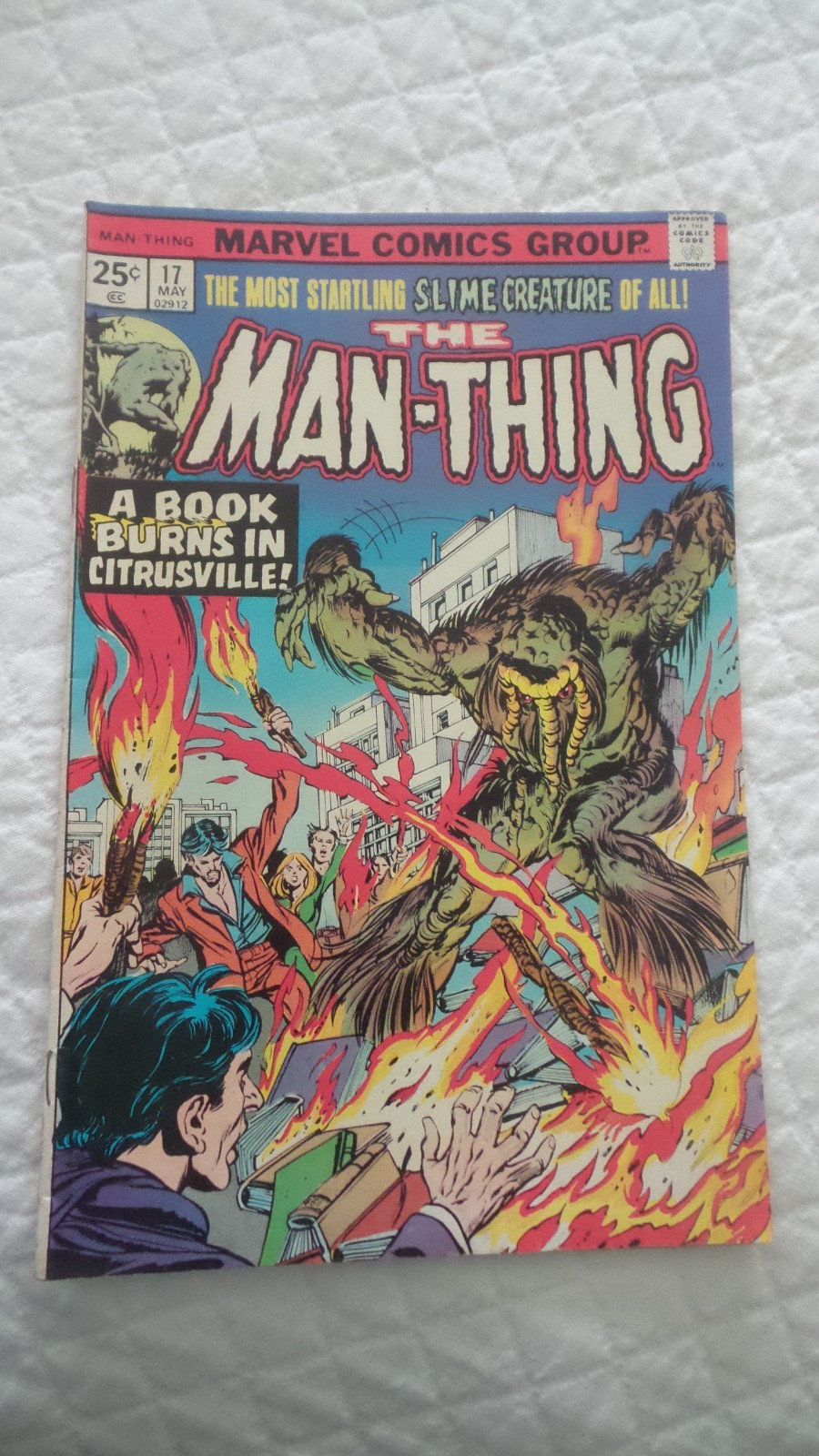 Vintage DC Comics, THE MAN-THING #17, May, 1975