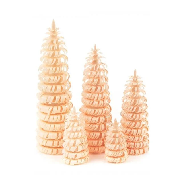Dregeno 081-001 4 x 1 x 1 in. 3 4 6 8 & 10 cm High Shaved Wooden Trees – Set …
