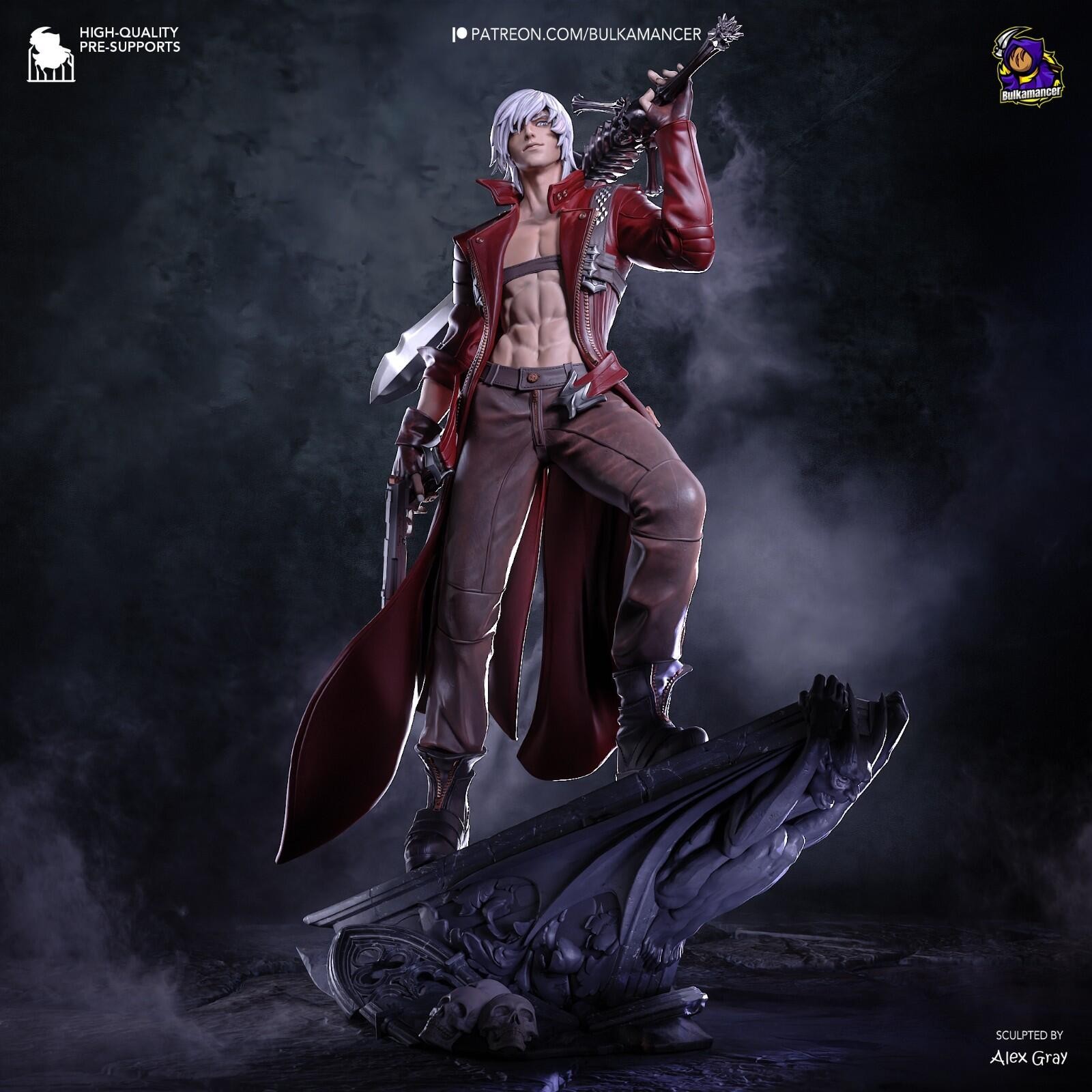 Dante | Devil May Cry 3 | High Quality Unpainted Resin Garage Kit 1:8