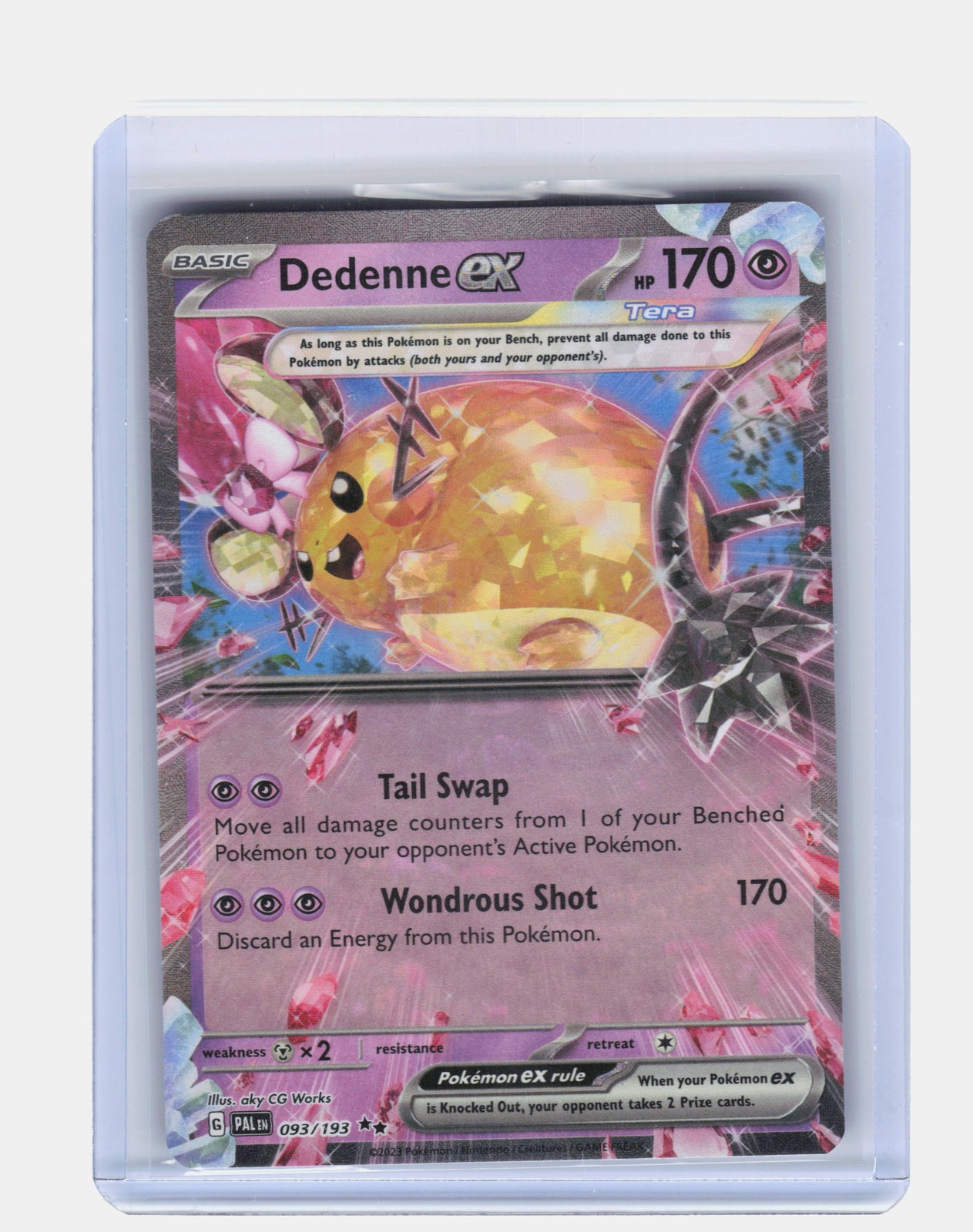 Pokemon SV02: Paldea Evolved #093/193 Dedenne ex