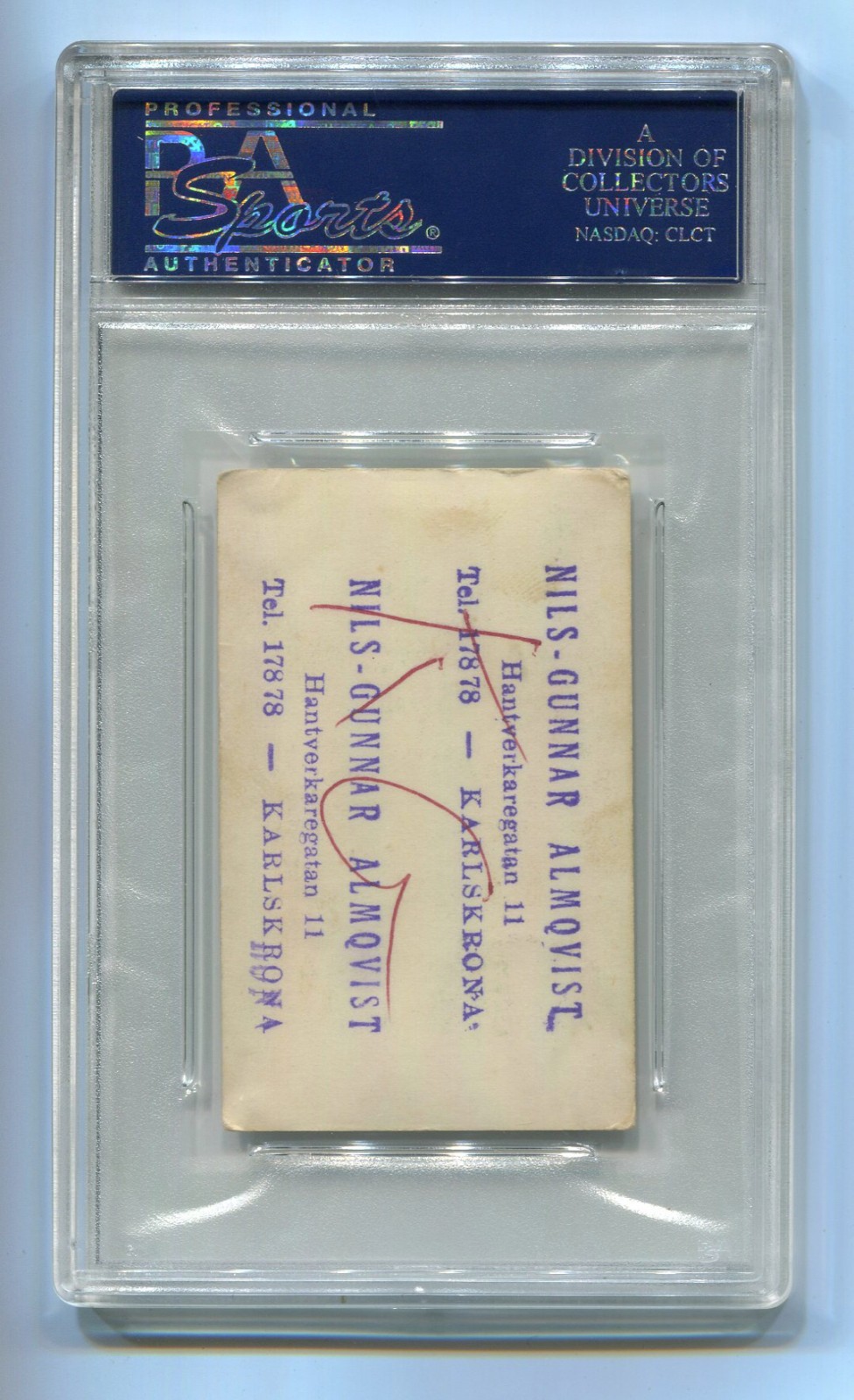 1958 Dutch Gum Film Serie A 149 Elvis Presley Carolyn Jones PSA 3 MK King Creole