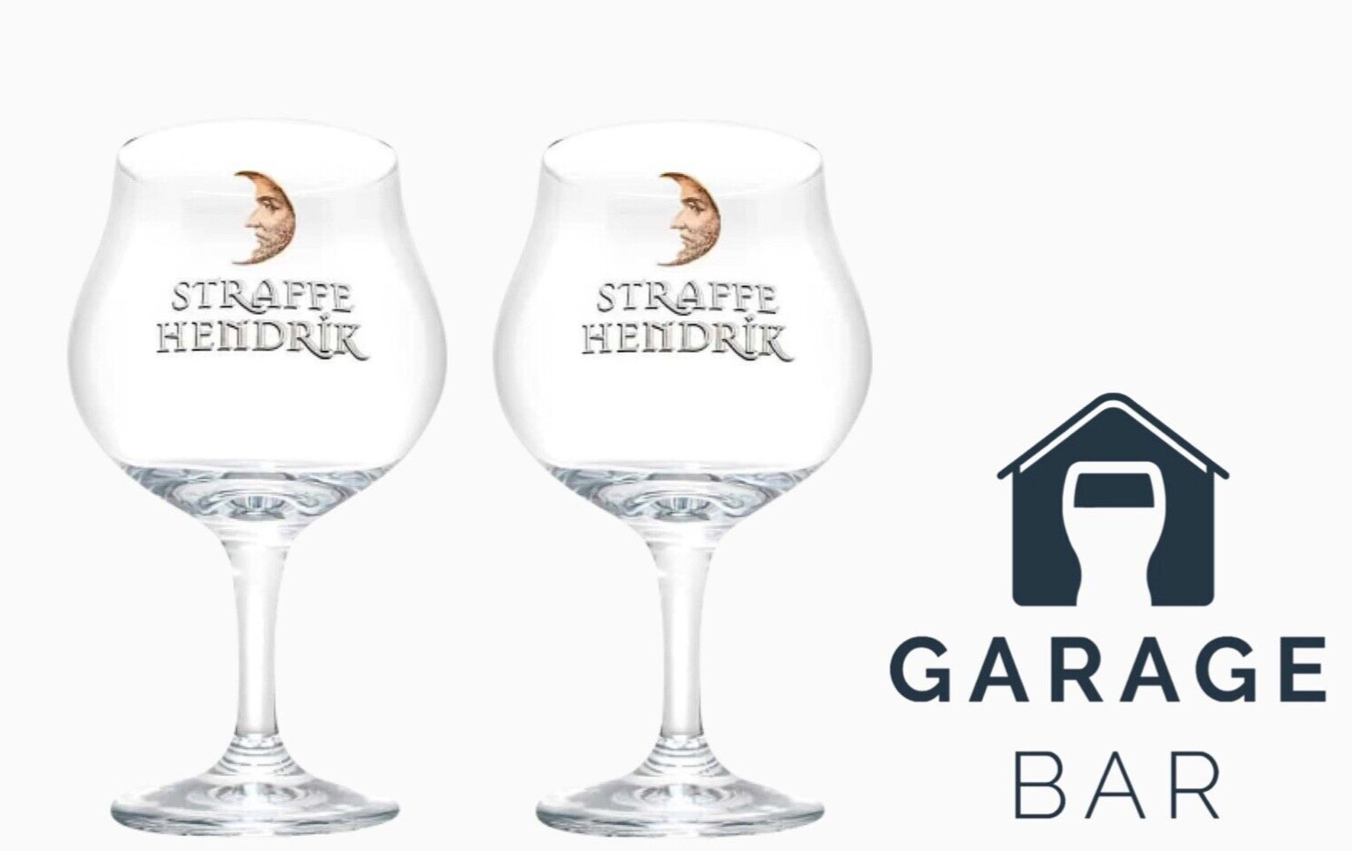 Set Of 2 Straffe Hendrik 33cl Beer Glasses Brand New