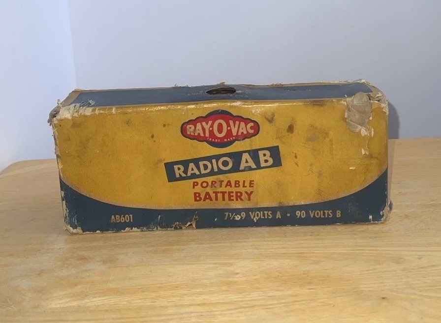 Ray-O-Vac AB601 Vntg 1920-30s Radio AB Portable Battery,Fits Philco,RCA,Burgess