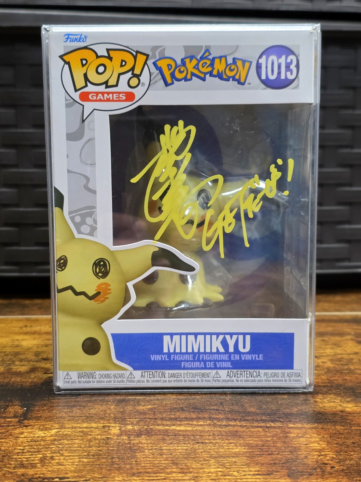 JSA Signed Funko Pop! Pokemon Mimikyu #1013 Vinyl Figure Rica Matsumoto Rare