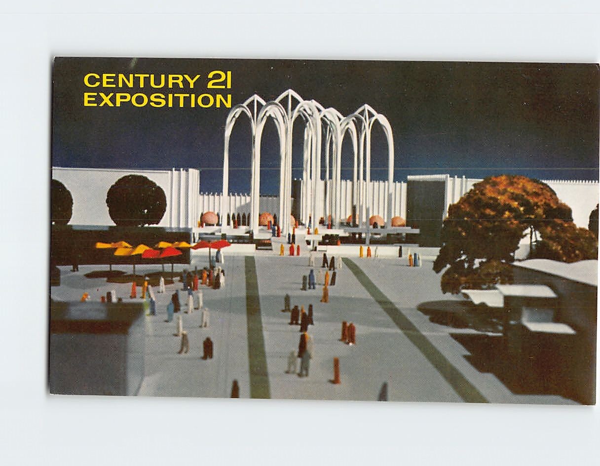 Postcard United States Science Pavilion Century 21 Exposition Seattle Washington