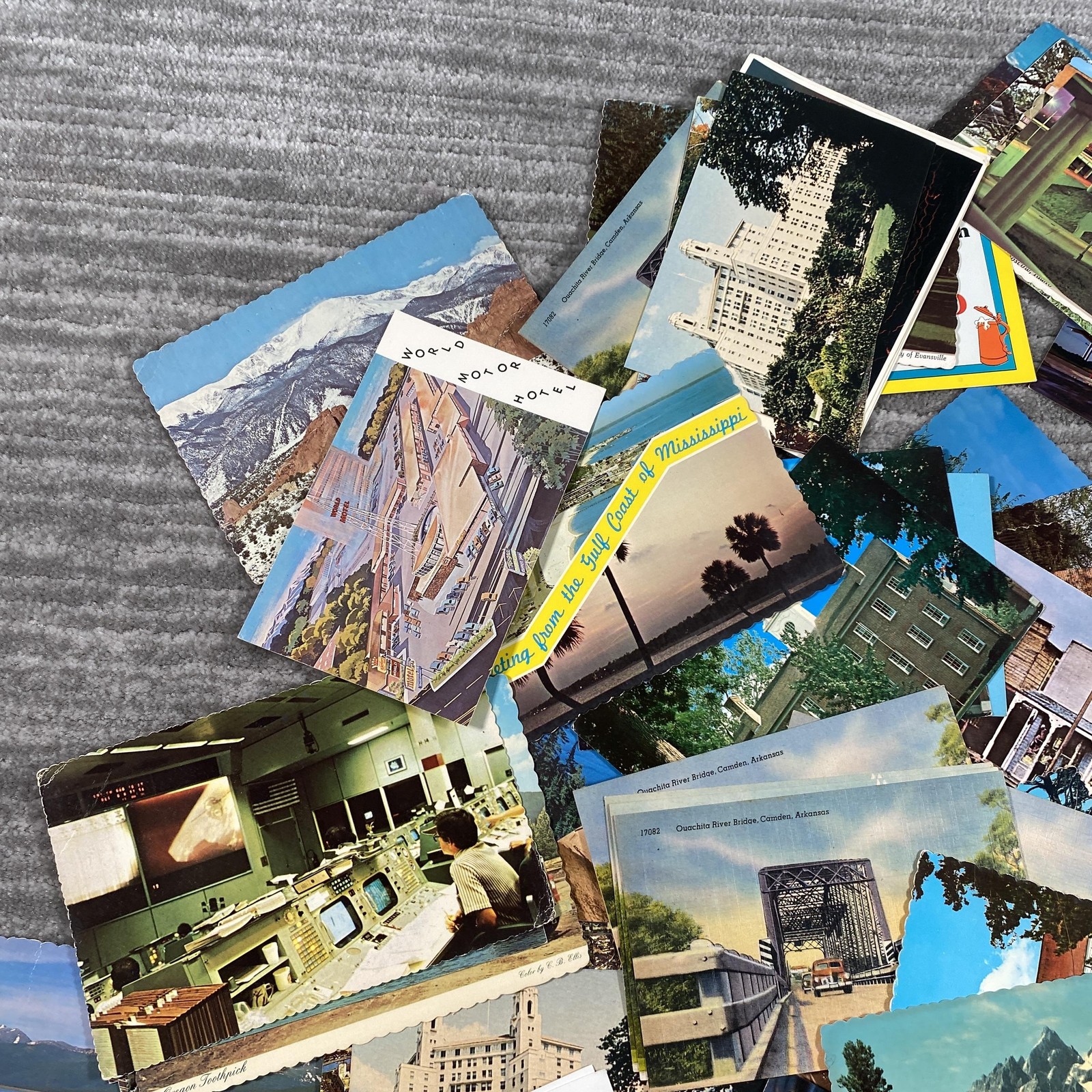 Vintage US Travel Tourist Postcard Lot Landscapes Cities Views Standard 100+