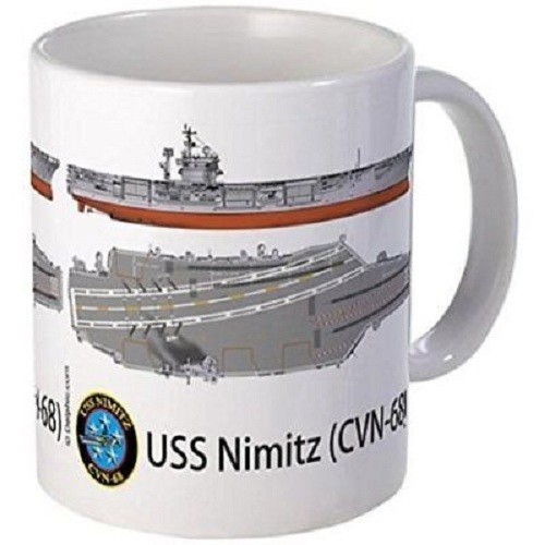 11oz mug USS Nimitz CVN-68 – Printed Ceramic Coffee Tea Cup Gift