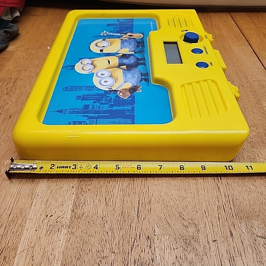 Minions Tabletop Pinball Game Back Score Board Yellow Working Part Only