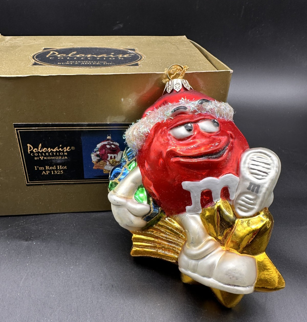 POLONAISE KURT ADLER IM RED HOT M&M’S AP1325 5″ ORNAMENT