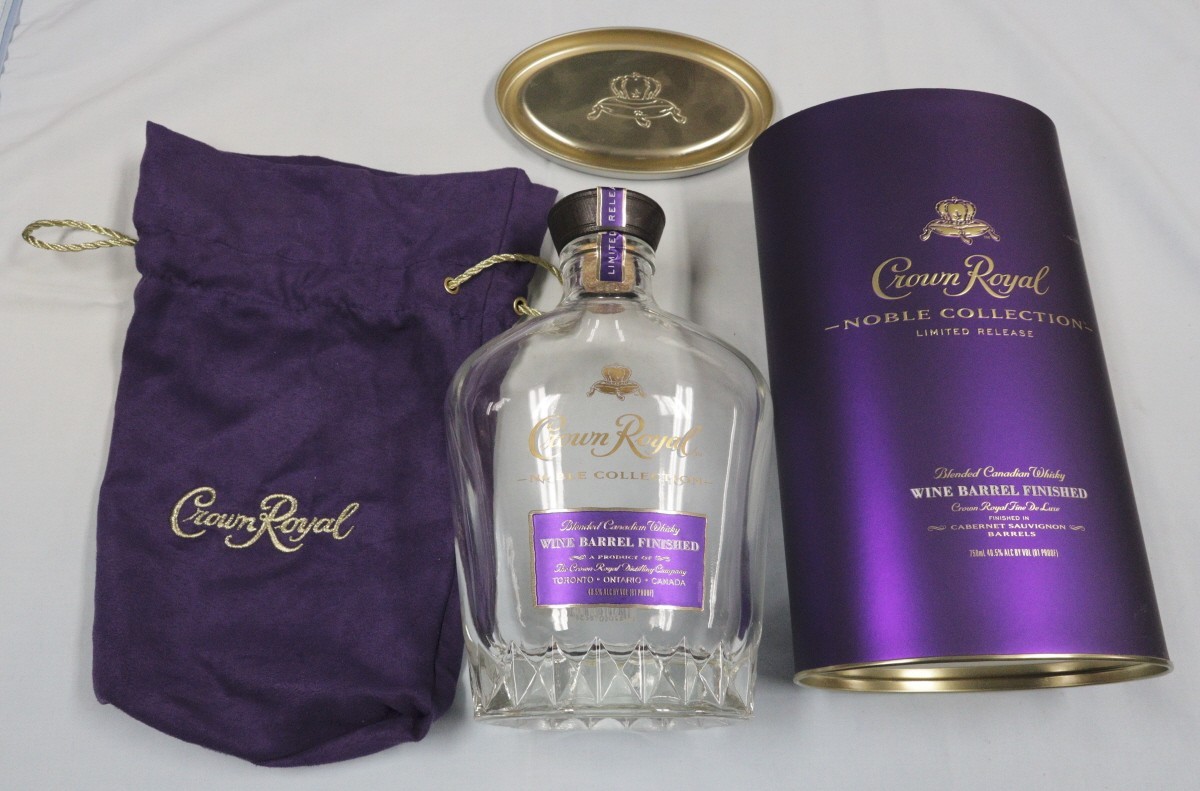 Crown Royal Nobel Collection ~ Canadian Whiskey 750ml Empty Bottle Bag & Box