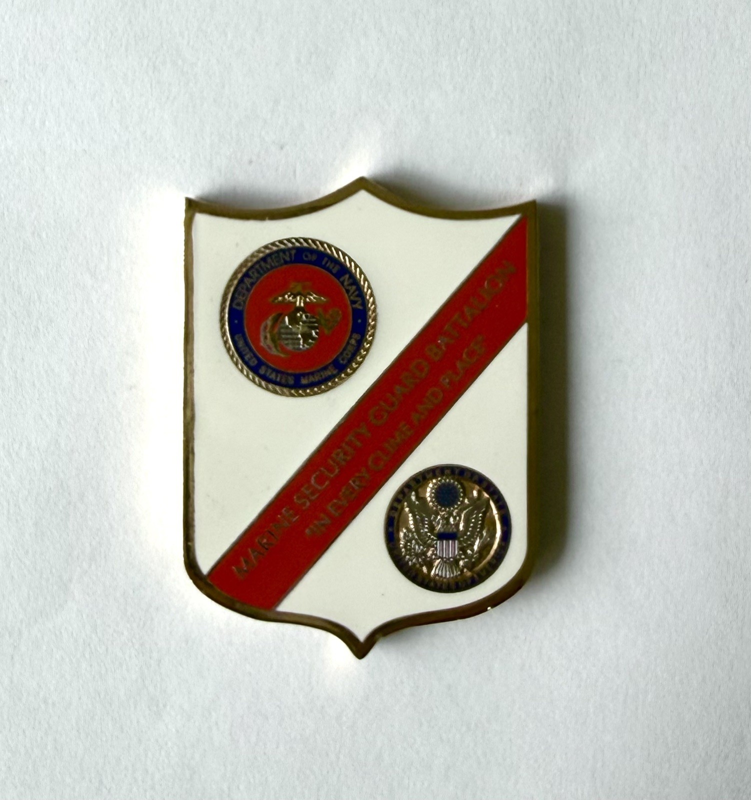 US Marine Security Guard Detachment New Delhi India Challenge Coin Plaque