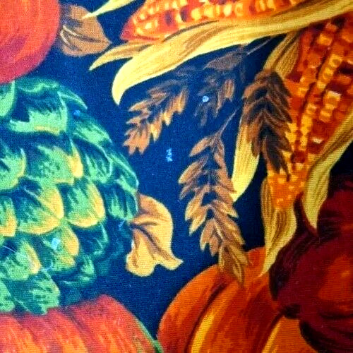 Vintage Hand-made Table Runner Fall Thanksgiving Cranstone Cotton Fabrick