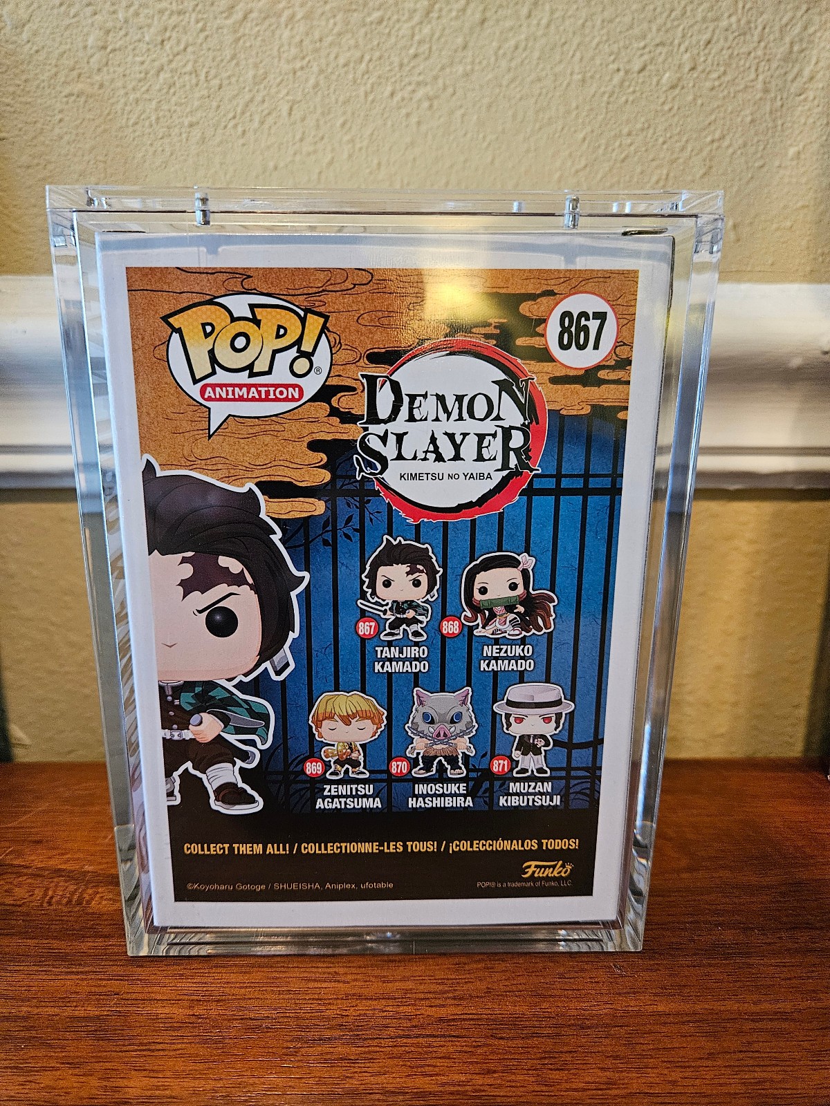 Funko Pop! Vinyl: Demon Slayer: Kimetsu no Yaiba – Tanjiro Kamado #867 signed