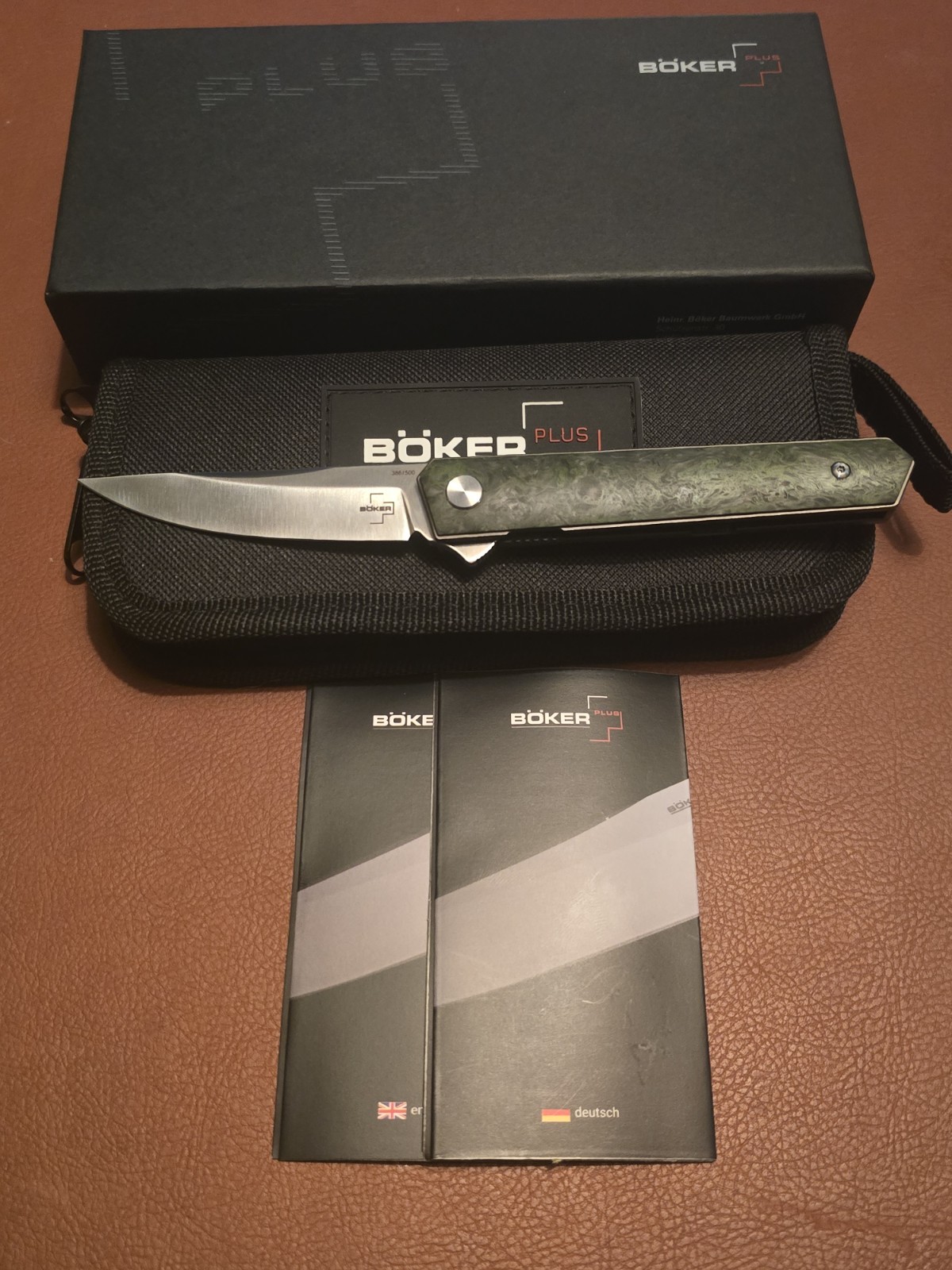 Boker Kwaiken Mini Ltd Flipper Knife Carbon Fiber 01BO497 Discontinued #386